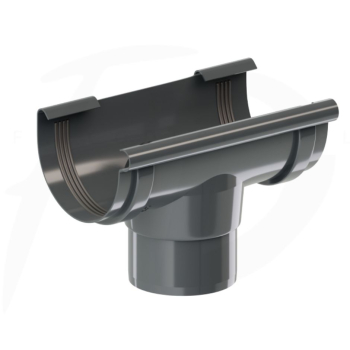 Lej spustowy PVC firmy KROP 100/90 kolor grafit